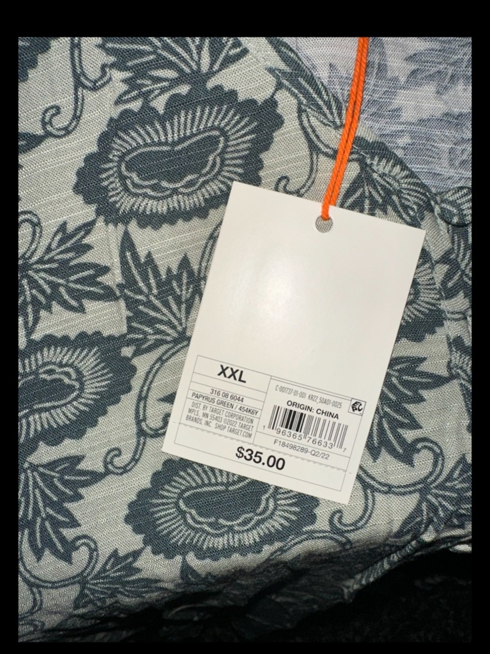 Knox Rose Green Leaf-Print V-Neck Blouse - Picture 4 of 5